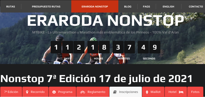 2ª Tramo Inscripciones – ERA RODA NONSTOP 16 al 17 Julio